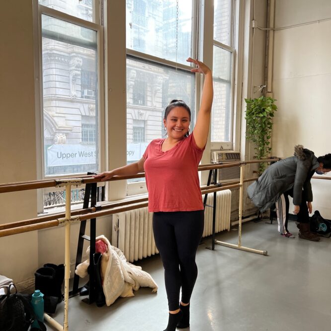 A 31 year old woman takes ballet for her inner child