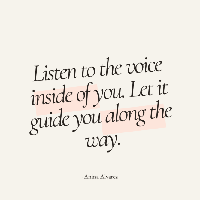 a quote about listening to your inner voice